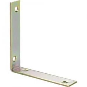 TOOLCRAFT Chair angle 80 mm Steel yellow galvanised