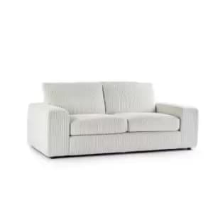 Luciana Luxury Jumbo Cord 3 Seater Sofa Cream