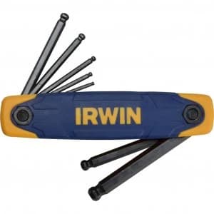 Irwin 7 Piece Hexagon Ball End Folding Allen Key Set