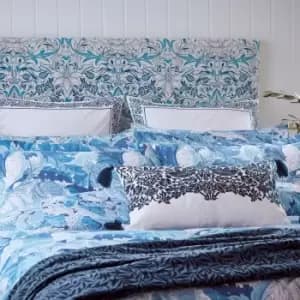 William Morris Acanthus Kingsize Duvet Cover, Woad Blue