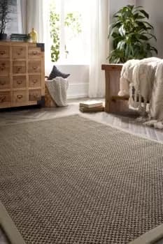 Sisal Rug Sage Green with Sage Green Border 120x170