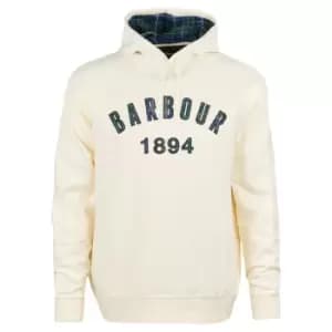 Barbour Mens Affiliate Popover Hoodie Neutral Medium