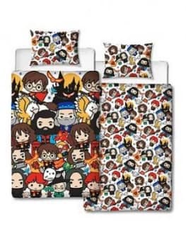 Harry Potter Charm Single Duvet Cover Set, Multi
