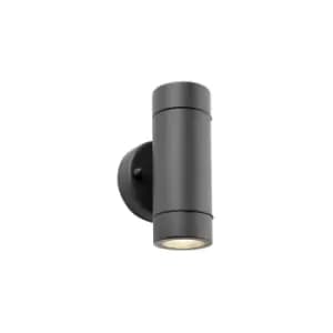Netlighting Palin Outdoor Up Down Dimmable Wall Light Anthracite, IP44