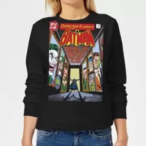 Batman The Dark Knight's Rogues Gallery Cover Womens Sweatshirt - Black - L - Black