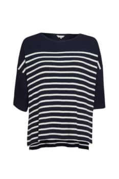 Great Plains Waffle On Cropped T Shirt Blue