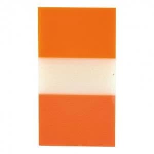 Office Standard Index Flags 50 Sheets per Pad 25x45mm Orange Pack 5