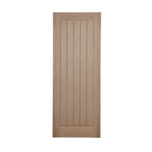 Cottage Framed Ledged And Braced Oak veneer Internal Door H1981mm W610mm