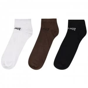 Everlast 3 Pack Trainer Socks Mens - Blk/Gry/Whi
