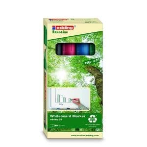 Edding e-28 EcoLine Whiteboard Marker Bullet Tip Assorted Ref 4-28-4