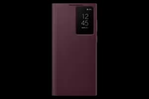 Samsung Galaxy S22 Ultra Smart Clear View Cover in Burgundy (EF-ZS908CEEGEW)