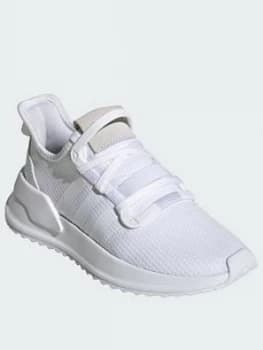 adidas Originals U_Path Junior Trainers - White/White, Size 4