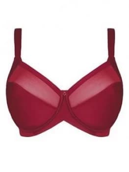 Curvy Kate Wonderfull Full Cup Bra With Side Support - Deep Red