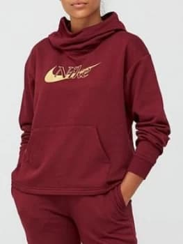 Nike Nsw Icon Clash Funnel Hoodie - Dark Beetroot