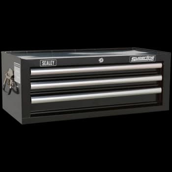 Sealey Superline Pro 3 Drawer Heavy Duty Mid Tool Chest Black