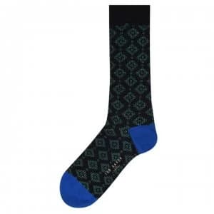 Ted Baker Elktrik Print Socks - BLACK