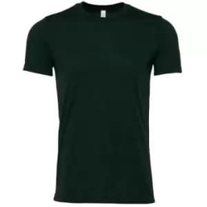 Bella + Canvas Adults Unisex Heather CVC T-Shirt (L) (Emerald Green Heather)
