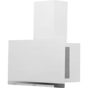 Elica APLOMB-WH-60 60cm Chimney Cooker Hood - White Glass - For Ducted/Recirculating Ventilation