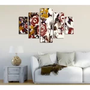 ST242 Multicolor Decorative MDF Painting (5 Pieces)