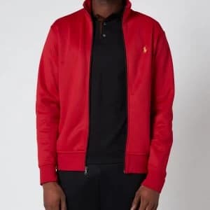 Polo Ralph Lauren Mens Lux Full Zip Track Top - Ralph Red - L
