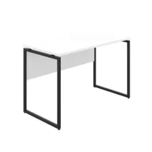 Jemini Soho Square Leg Desk 1200x600x770mm White/Black Leg KF90770