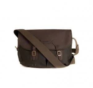 Barbour Mens Wax Leather Terras Bag - Olive