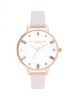 Olivia Burton Rainbow Blossom And Rose Gold Watch
