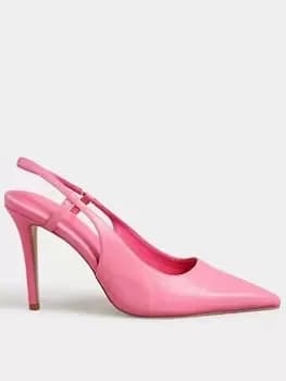 Long Tall Sally Sexy Sling Back Court Shoe - Pink, Size 11, Women