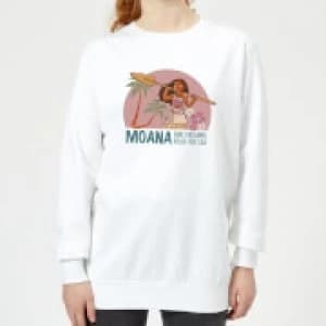 Moana Read The Sea Womens Sweatshirt - White - 3XL