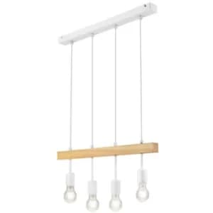 Orazio Industrial Spotlight Bar White, 4x E27