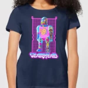 Rick and Morty Gearhead Womens T-Shirt - Navy - L