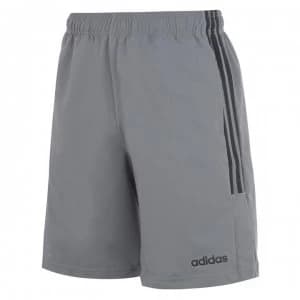 adidas Mens 3-Stripes Shorts - Grey/Navy