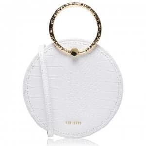 Ted Baker Millah Circle Leather Cross Body Bag - ivory