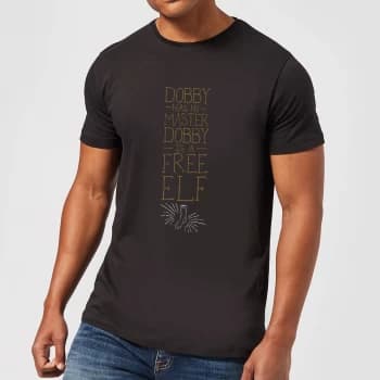 Harry Potter Dobby Is A Free Elf Mens T-Shirt - Black - 3XL - Black