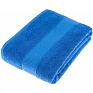 HOMESCAPES Turkish Cotton Royal Blue Bath Sheet - Royal Blue