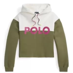 POLO RALPH LAUREN Logo Colour Block Hoodie - Green