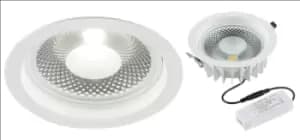 KnightsBridge 230V 15W COB LED Recessed Commercial Downlight 4000K
