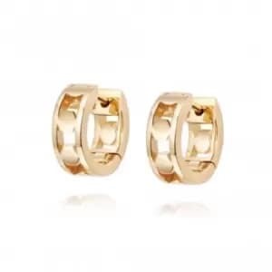 Stevie Huggie Hoop 18ct Gold Plate Earrings HUG09_GP