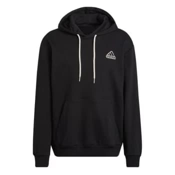 adidas Comfy Fleece Hoodie Mens - Black
