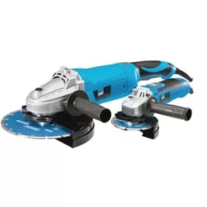 Draper Storm Force® 230V Angle Grinder Set, 115mm and 230mm (2 Piece)
