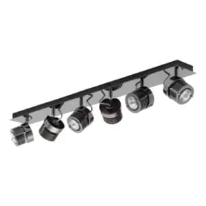 Inlight Pedro 6-Light Bar Spotlight Black Chrome