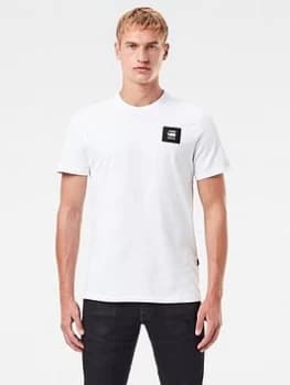 G-Star RAW Badge Logo T-Shirt - White, Size L, Men