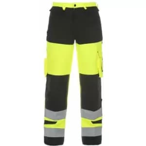 Hydrowear HERTFORD HI VIS TROUSER TWO TONE YELLOW/BLACK 34