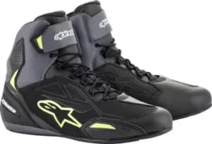 Alpinestars Faster-3 Drystar Shoes Black Cool Gray Orange Fluo US 9