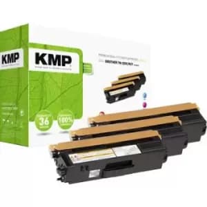 KMP Toner cartridge combo pack replaced Brother TN-325C, TN-325M, TN-325Y, TN325C, TN325M, TN325Y Compatible Cyan, Magenta, Yellow 3500 Sides B-T38 CM