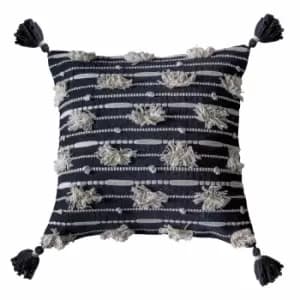 Crossland Grove Chevey Cushion Cream Black 450x450mm
