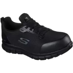 Skechers Womens/Ladies Sure Track Jixie Safety Shoes (3 UK) (Black) - Black