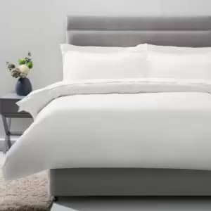 200 Thread Count 100% Egyptian Cotton Duvet Cover, White, Double - Belledorm