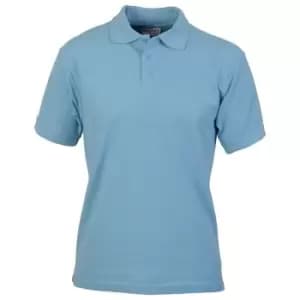 Absolute Apparel Mens Precision Polo (4XL) (Light Blue)