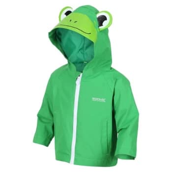 Regatta Kid's Animal Waterproof Shell Character Jacket - ExtrmGrnFrog